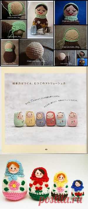Вязаная матрешка: мастер-класс и описание вязания.