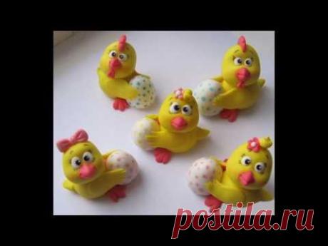 ПЕТУШКИ, КУРОЧКИ, ЦЫПЛЯТА ИЗ МАСТИКИ, ДВА РЕЦЕПТА МАСТИКИ. СЛАДКИЕ УКРАШЕНИЯ ДЛЯ ТОРТА.