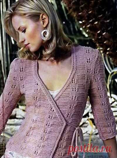 ПРОСТОЙ ЖАКЕТ С ЗАПАХОМ.