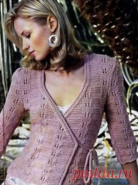 ПРОСТОЙ ЖАКЕТ С ЗАПАХОМ.