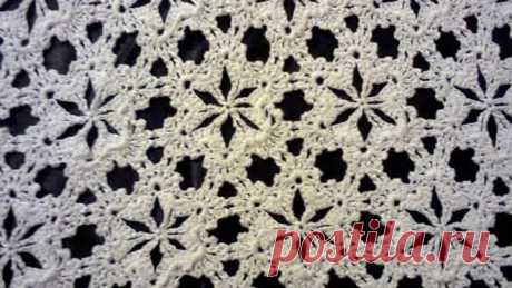 МК вязание крючком (мотив цветочек) ч.3.  MK Crochet (flower motif) Part 3