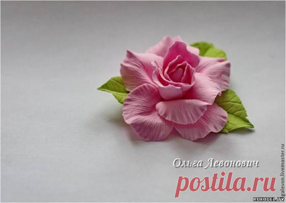 Мастер класс по лепке цветка Роза из полимерной глины - Цветы из полимерной глины - Полимерная глина - Каталог статей - Рукодел.TV