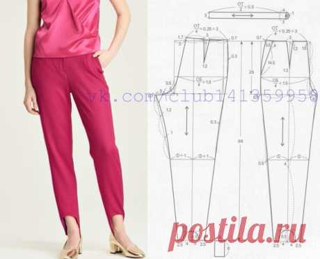 Женские брюки со штрипками.
#простыевыкройки #простыевещи #шитье #брюки #штрипки #выкройка