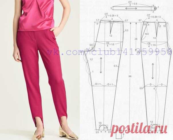 Женские брюки со штрипками.
#простыевыкройки #простыевещи #шитье #брюки #штрипки #выкройка