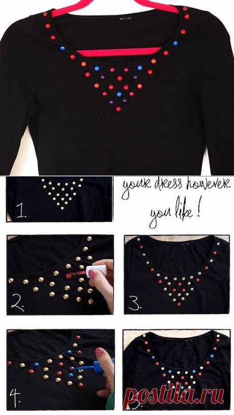 Колье из клепок (DIY) / Платья Diy / Модный сайт о стильной переделке одежды и интерьера