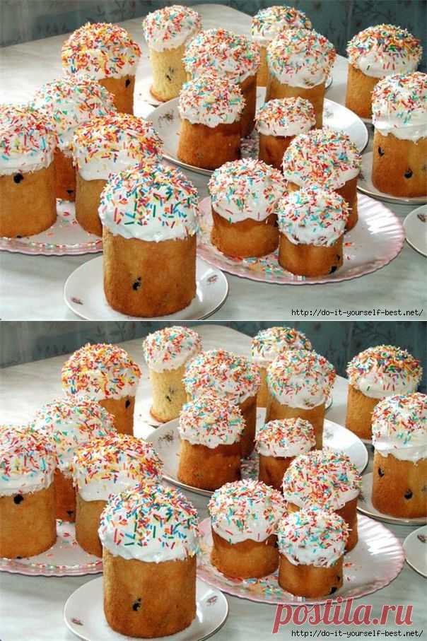 Кулич быстрого приготовления.