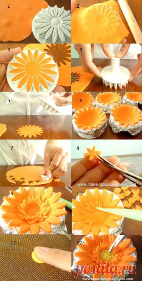 gumpaste gerbera flower | Sugar Flower Tutorial