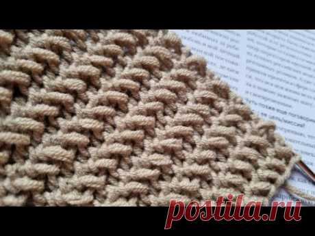 Объёмный, эффектный, воздушный узор спицами🍁knitting pattern.