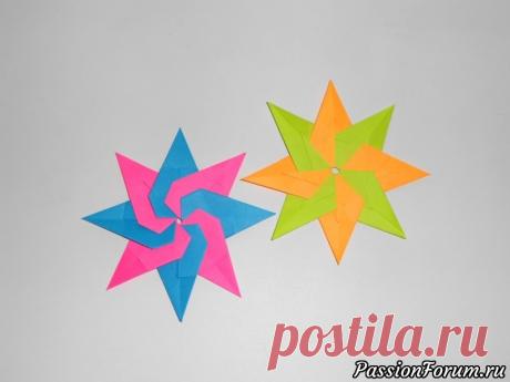 Модульная оригами Звезда из бумаги