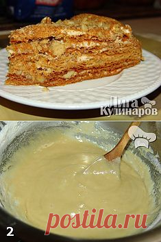 Медовик — рецепт пошаговый от Лиги Кулинаров