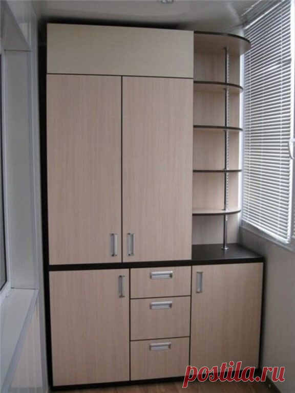 Идея шкафчика на балконе.