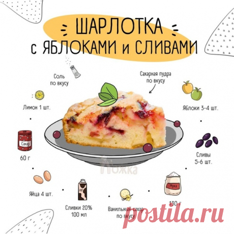 Самые вкусные рецепты шарлотки! Без лишней воды и добавок! Сохранить всем обязательно:)