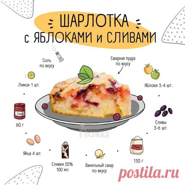 Самые вкусные рецепты шарлотки! Без лишней воды и добавок! Сохранить всем обязательно:)