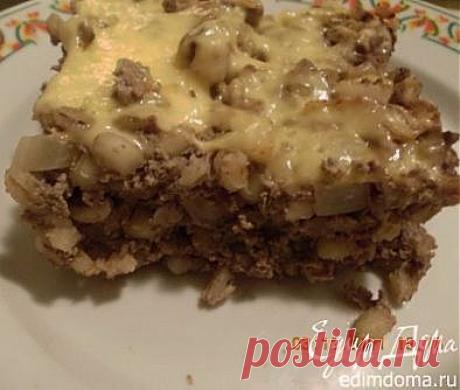 печёночная запеканка с перловкой.