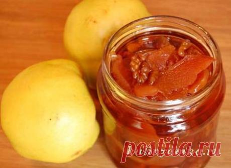 Варенье из айвы с грецкими орехами