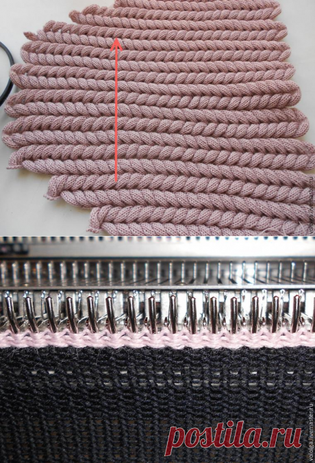 Учимся делать узор «Азиатский колосок» на вязальной машине - Ярмарка Мастеров - ручная работа, handmade