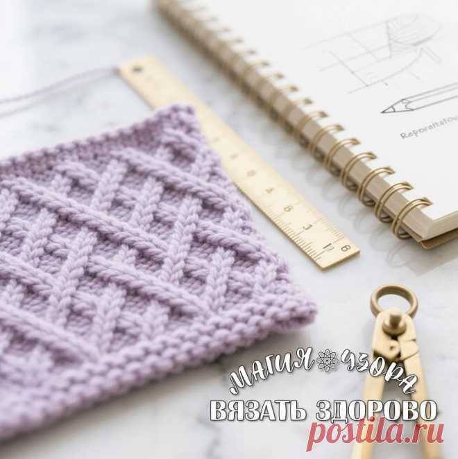 🔥 СЕКРЕТ ИДЕАЛЬНЫХ УЗОРОВ: ПОЧЕМУ МАСТЕРА ВЫБИРАЮТ 6 ПЕТЕЛЬ | ВЯЗАТЬ ЗДОРОВО ⚛ МАГИЯ УЗОРА | Дзен