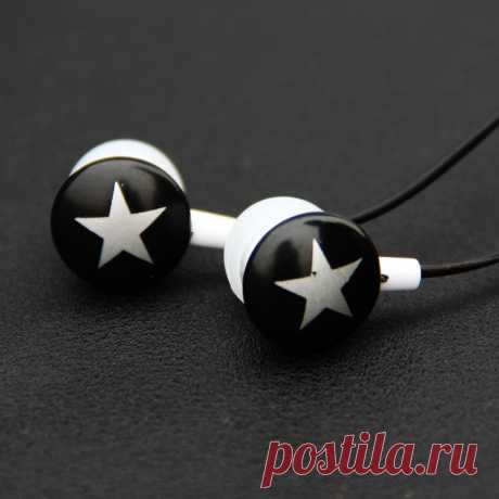 MOONBIFFY Шоколадные Звезды Конфеты In Ear Наушники для Mp3 плееры Вкладыши гарнитура прекрасный милый специально для смартфонов, MP3, MP4 купить на AliExpress