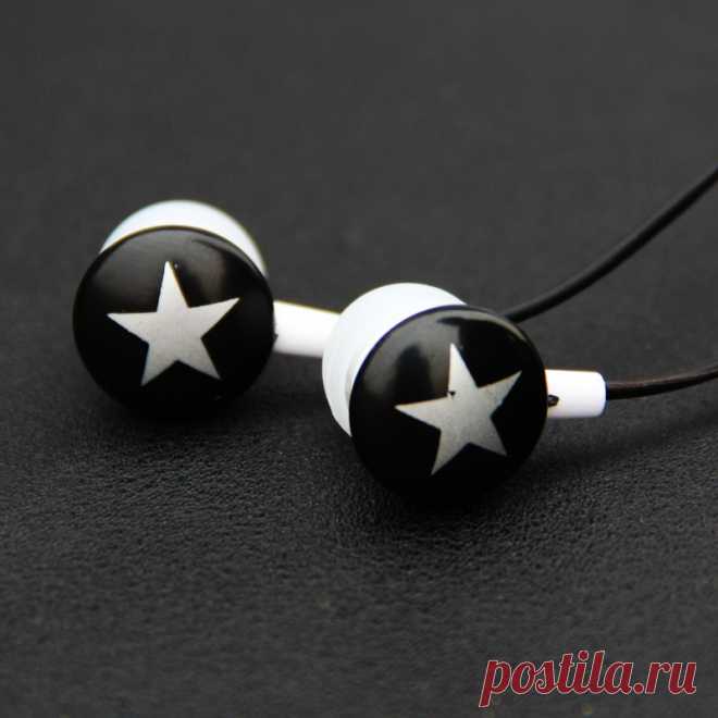 MOONBIFFY Шоколадные Звезды Конфеты In Ear Наушники для Mp3 плееры Вкладыши гарнитура прекрасный милый специально для смартфонов, MP3, MP4 купить на AliExpress