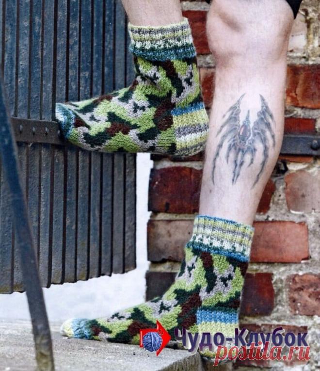➲❁ % носки мужские 5 спицах 43 камуфляжные ❣ Схемы и описания,узоры к модели носки мужские 5 спицах 43 камуфляжные ❣ 1 ➲✶ Чудо-Клубок.Ру ✶ ✶ %