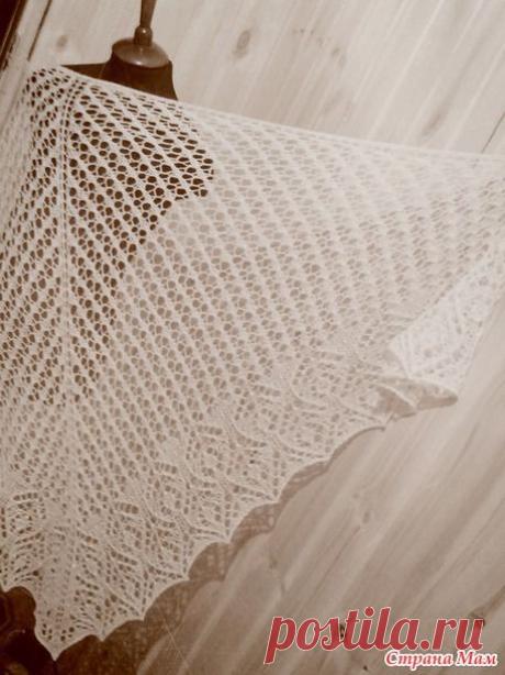 Шаль &quot;Яблоневый цвет&quot; - Вязание - Страна Мам