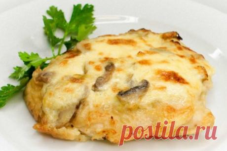 Куриные отбивные с грибами и картошкой на Новый год — Д а ч а