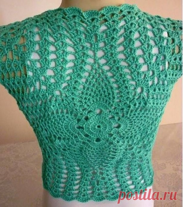 Красивый жилет крючком