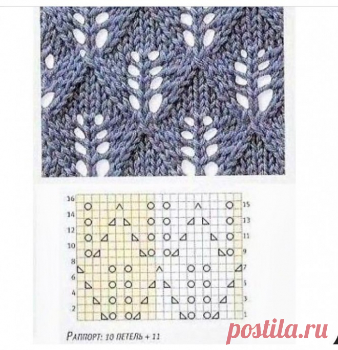 Красивый узор в копилку мастерицы