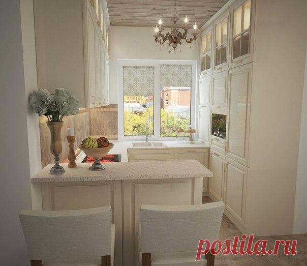 Кухня в загородном доме 6 кв.м. - Дизайн интерьеров | Идеи вашего дома | Lodgers