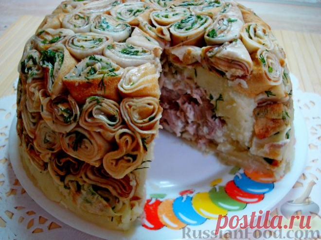 Рецепт: Блинный торт 