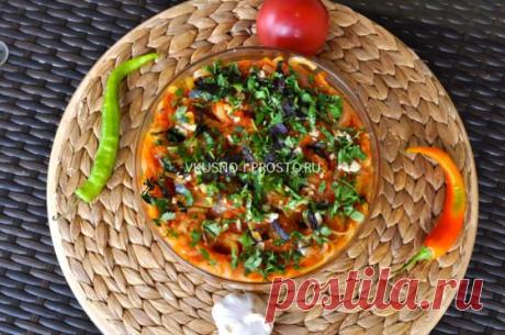 Жареные баклажаны под овощным маринадом