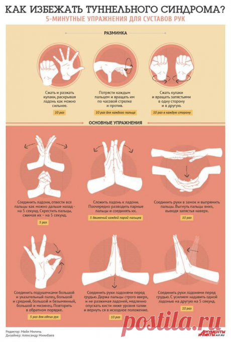 5-минутные упражнения для суставов рук.