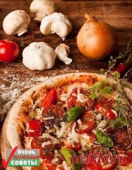 пицца с тонкой хрустящей основой за 20 минут