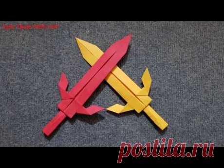 ORIGAMI - Gấp Cây Kiếm Bằng Giấy || Origami Sword