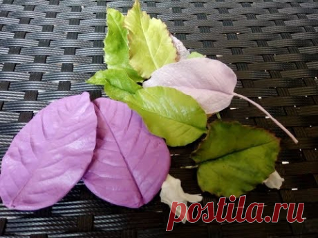 Листики из ХФ. Как вставить проволоку? МК от Риты