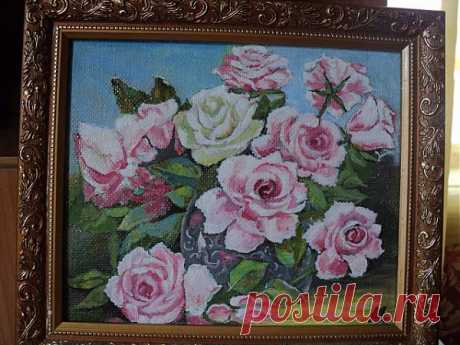 Учусь изображать розы.