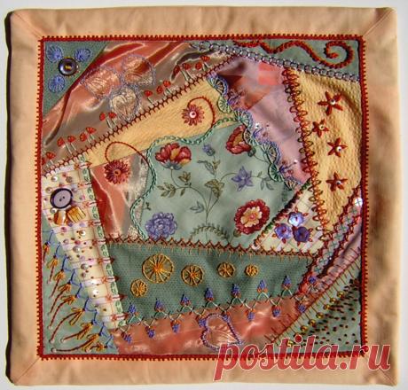 Crazy quilting (04-2006 before Sharon's class)