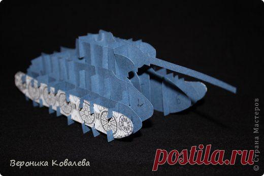 Оригинальная открытка с танком на 23 Февраля, Мастер-класс | Страна Мастеров