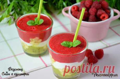 Вкусноед — Десерт из фруктового пюре «Летнее наслаждение»