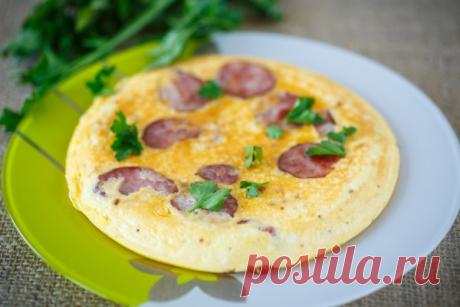 Яичница с колбасой в мультиварке | MaxMenu.Ru - Кулинарные рецепты