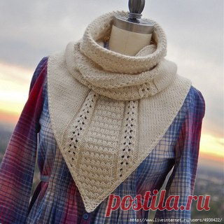 Треугольная манишка

#манишка@knittinglove