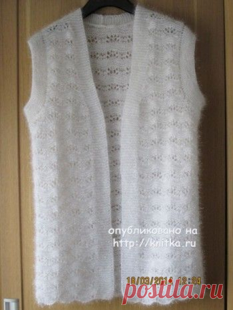 Вязаный жилет спицами с описанием. Жилетки для женщин и детей на Knitka.ru - бесплатное вязание спицами - № 4. knitka.ru - схемы для вязания спицами