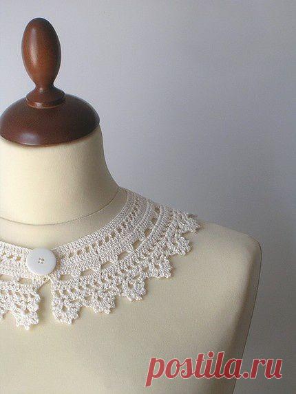 Peter Pan Lace Collar - Irish Style - Off White
