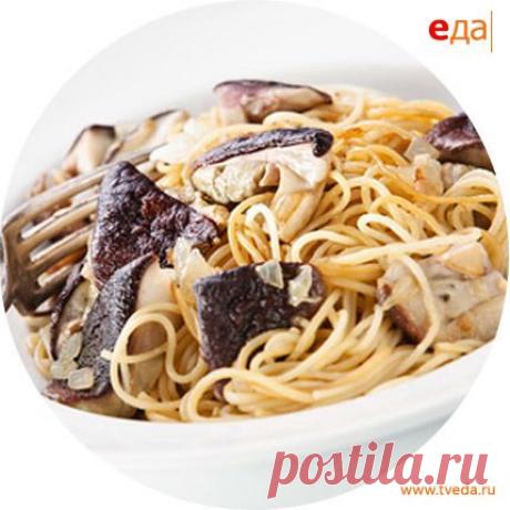 Паста с белыми грибами