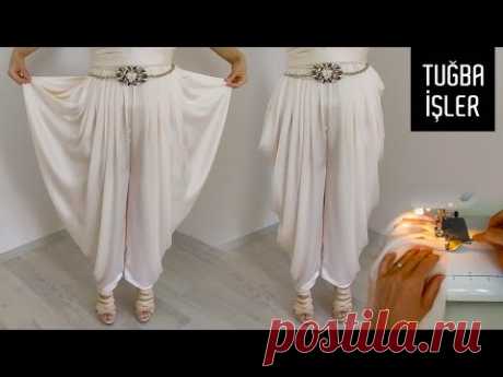 Pratik Dhoti Şalvar Kesimi ve Dikimi (Dhoti Salwar Cutting and Stitching) | Tuğba İşler