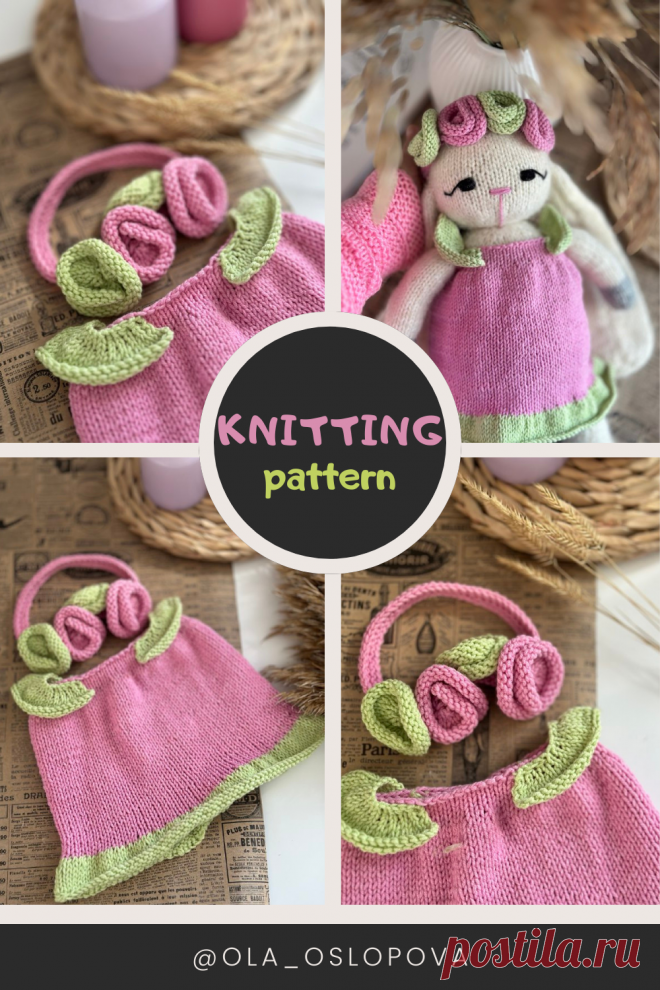 Схема вязания игрушки зайчика PDF,Knitting Toy Pattern - Bunny Toy by Ola Oslopova#knitting #pattern #bunny #toy #rabbit #diy #craft #doll #stuffed #animal #amigurumi #farm #handmade