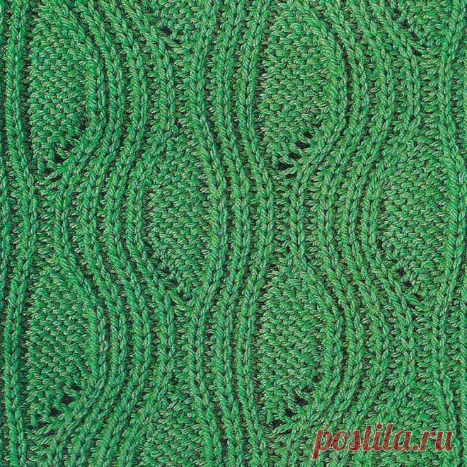Узор № 55 - полотно из кос. Схему вязания и условные обозначения вы сможете увидеть на сайте.