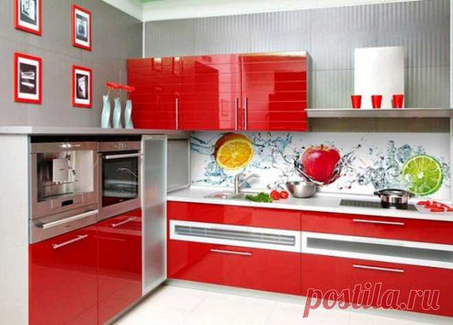 Стеклянные панели с принтами для кухни — Наши дома