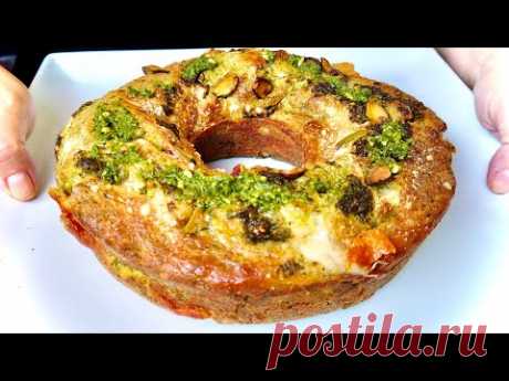 CIAMBELLA SOFFICISSIMA AL PESTO pronta in 5 minuti SAVORY PESTO CAKE
