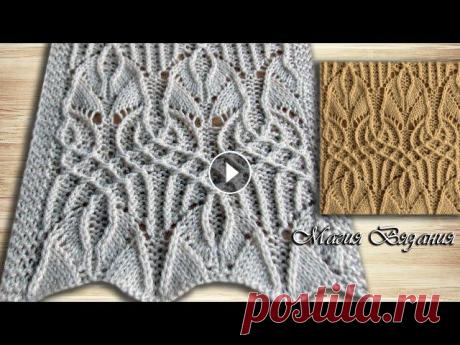 Сказочная красота спицами.  Узор № 73 из 260 Невероятно красивый узор № 173 из книги Хитоми Шида &quot;260 узоров...&quot; Самые красивые узоры для вязания на нашем канале! Спасибо Ирине Черепков...